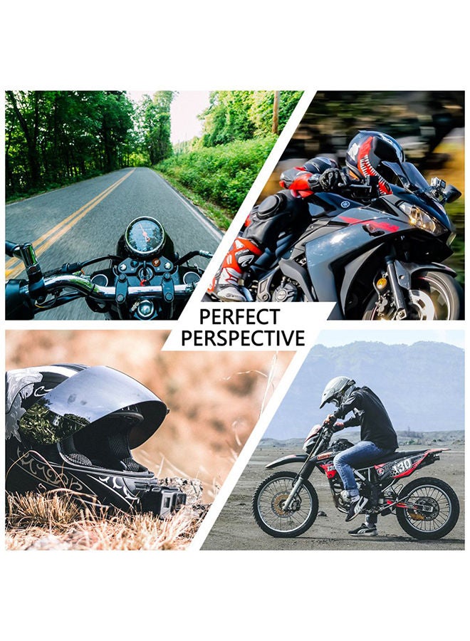 O Ozone Motorcycle Helmet Mount Kit Compatible for Gopro Hero 11/ 10/9/8/7/6/5 for SJCAM for YI for Osmo Action Insta360 Action Cameras Accessories and More  - Image 4