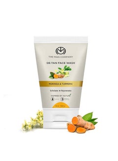 The Man Company The Man Company De Tan Face Wash with Turmeric & Moringa Tan Removal, Oil Control & Deep Cleansing Blackheads Removal (100 ml (Pack of 1))  - Image 1