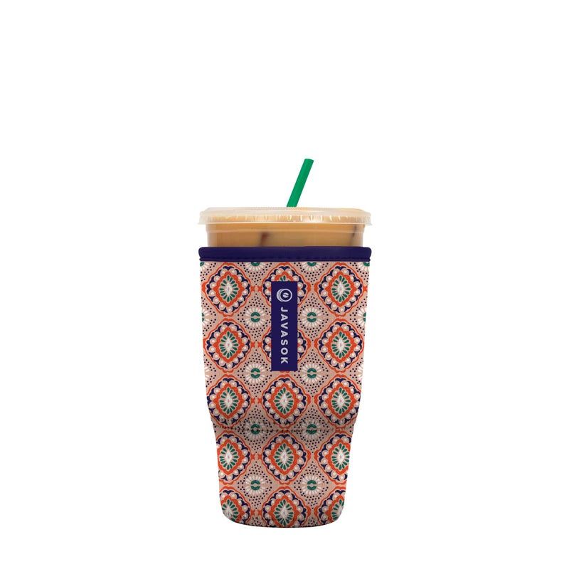 Sok It Sok It JavaSok Iced Coffee  Cold Soda Insulated Neoprene Cup Sleeve Folklore Large 3032oz 