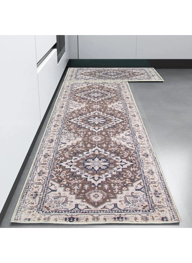 آنا سجادة مدخل بطراز بوهيمي - 60*160 سم، سجاد يمتص الماء للحمام والمدخل - Image 3