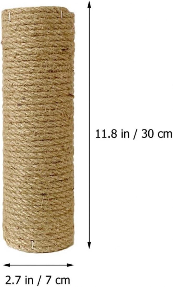 TOYANDONA Cat Climbing Replacement Post 7cm Diameter X 30cm Length Sisal Scratch Extension Pole for Indoor Cat Tree DIY Furniture - Image 2