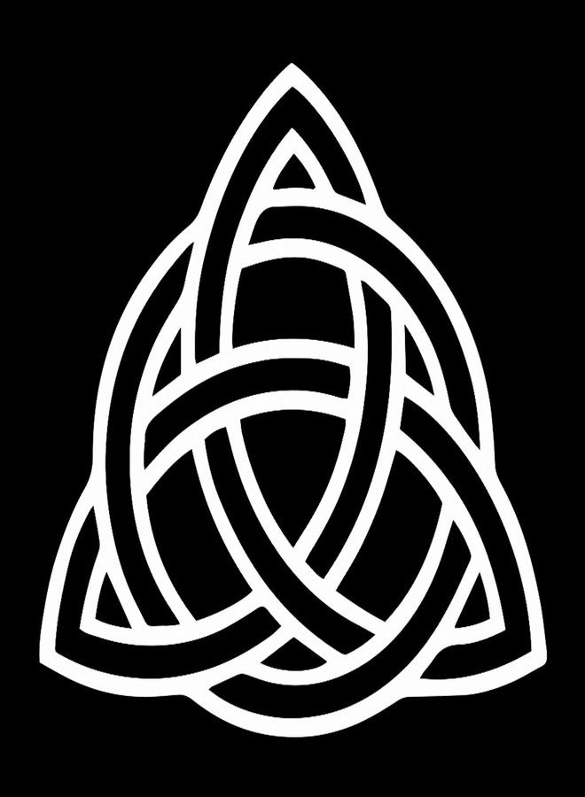 EvolveFISH Triquetra Weatherproof Vinyl Decal - [White][5"] - Image 2