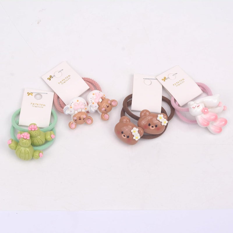 BIANHUAN 24Pcs Baby Hair Ties for GirlsCute Small Hair Ties for Thin HairPonytail Holders Elastic Hair Rubber Bands Hair Accessories for Baby Girls infant Toddler MulticolorA - Image 5
