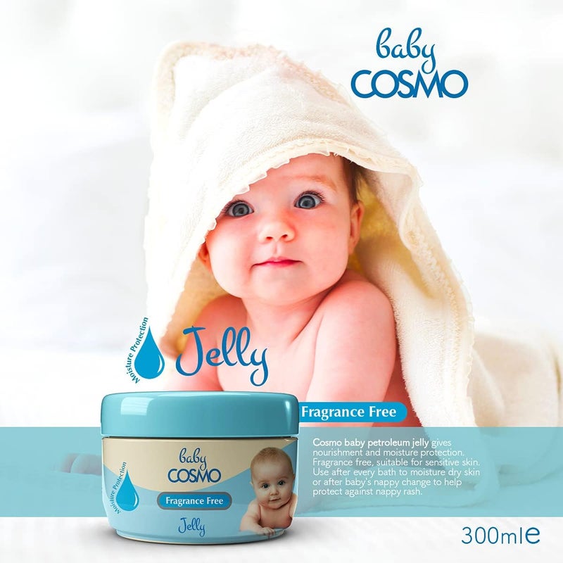 Cosmo Baby Care Fragrance Free Petroleum Jelly 300ML - Image 2
