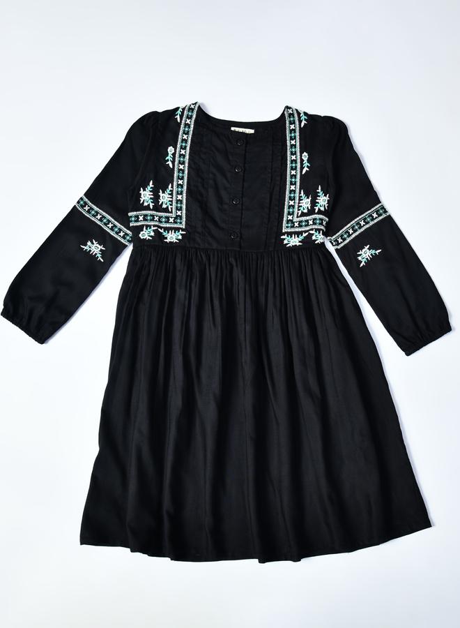 BELLA MODA Embroidered Accent Dress - Image 2