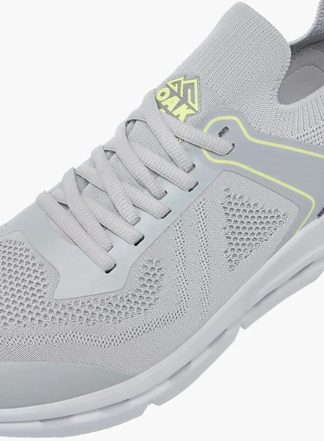 Oaklan by Shoexpress Men by Shoexpress Mesh Detail Sports Shoes with Lace-Up Closure