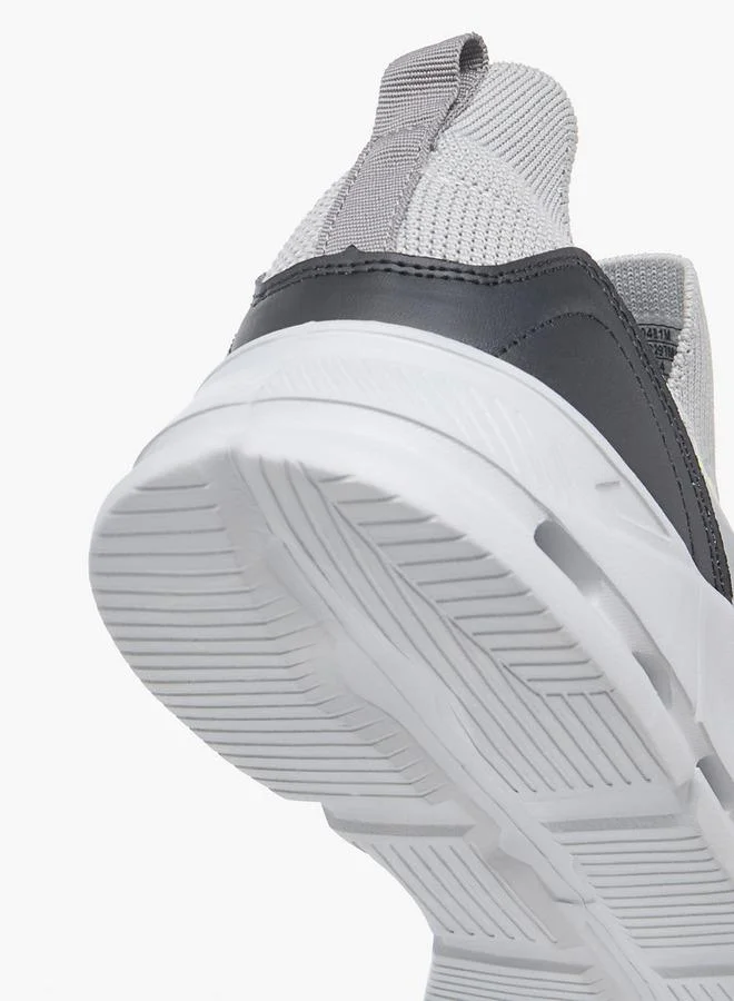 Oaklan by Shoexpress GREY Men by Shoexpress Mesh Detail Sports Shoes with Lace-Up Closure for Men | Best Price UAE