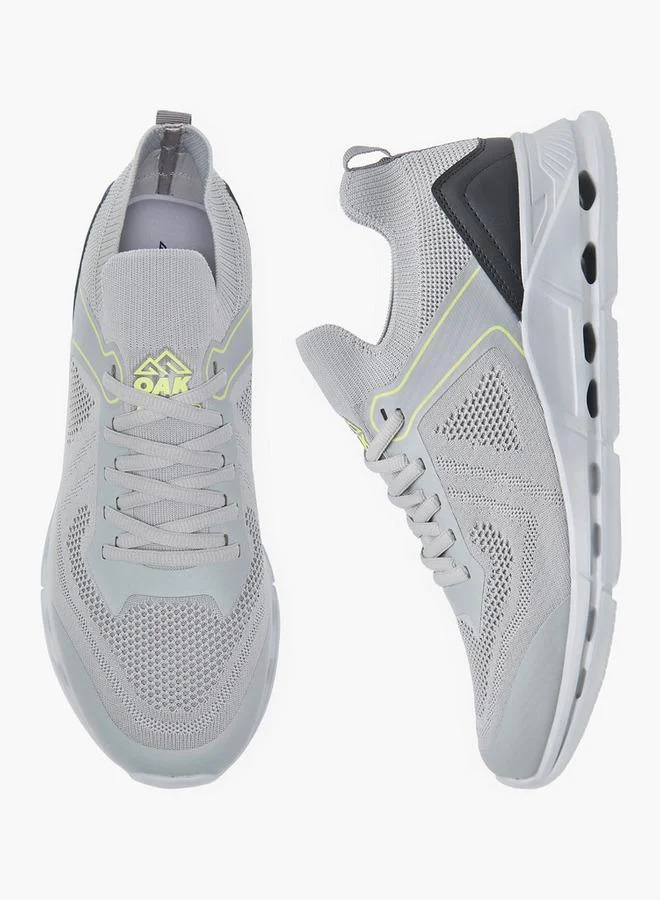 Oaklan by Shoexpress Men by Shoexpress Mesh Detail Sports Shoes with Lace-Up Closure