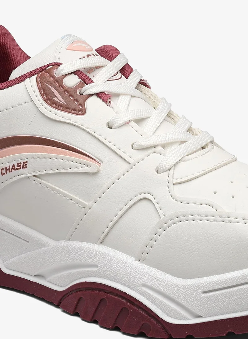 Asian  Stylish White Mauve Sneakers for Women and Girls for Women | Best Price UAE