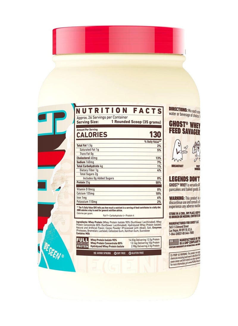 Ghost Whey Protein Milk Chocolate Flavour 926g  - Image 2