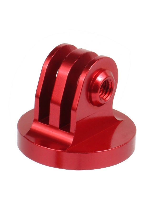 Suitable For GoPro11/10 Aluminum Alloy Adapter Motion Camera Accessories Tripod 1/4 Conversion Fixed Base-Color:Red - Image 1