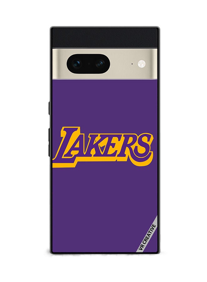 VR CREATIVE Protective Case Cover For Google Pixel 7 Lakers Purple Design Multicolour - Image 1