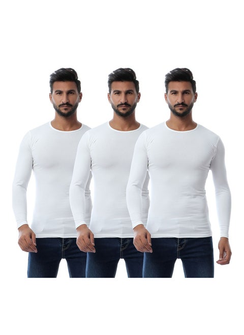 Mesery Bundle OF (3) - Men Full Sleeves - White