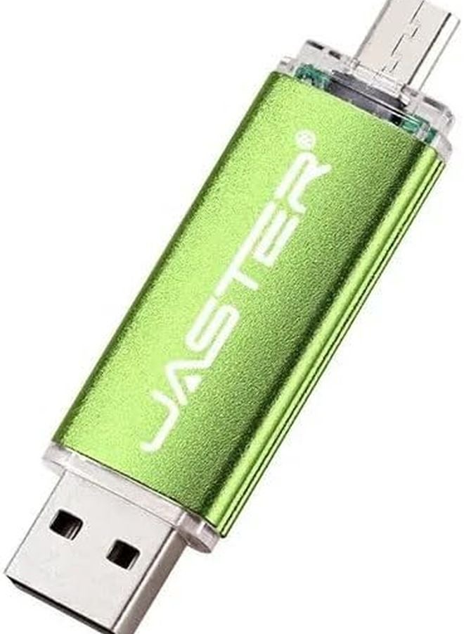 4GB Green USB Flash Drive OTG Pen Drive With Free Custom Logo Gift - Image 2