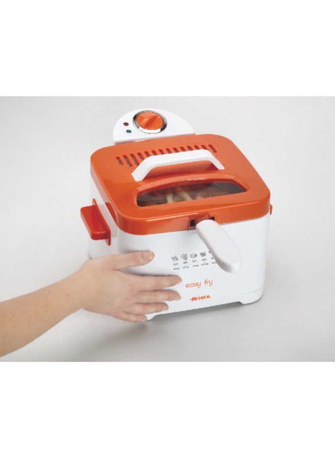 أريتي 2000W Easy Fry Electric Oil Fryer Orange and White 2.5 Liter 00C461100ARAS 2.5 L 2000 W 00C461100ARAS Orange and White - Image 2