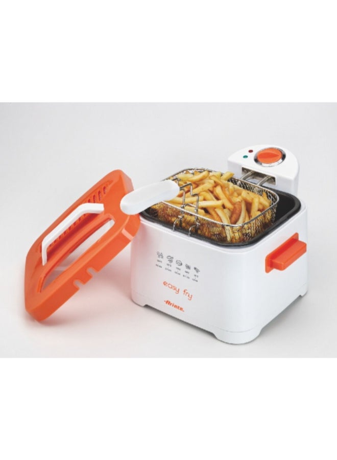 أريتي 2000W Easy Fry Electric Oil Fryer Orange and White 2.5 Liter 00C461100ARAS 2.5 L 2000 W 00C461100ARAS Orange and White - Image 4