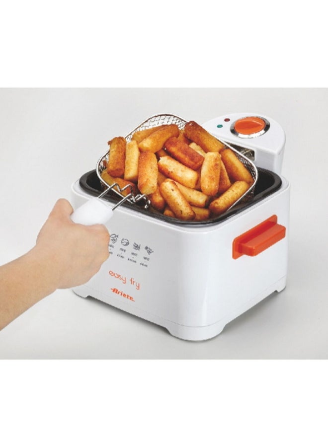 أريتي 2000W Easy Fry Electric Oil Fryer Orange and White 2.5 Liter 00C461100ARAS 2.5 L 2000 W 00C461100ARAS Orange and White - Image 3