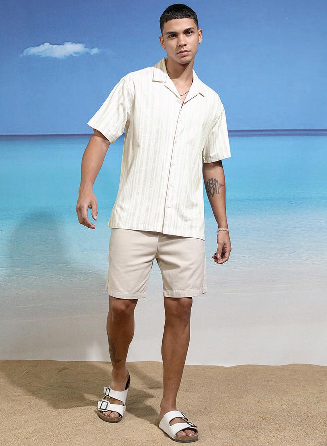 HIGHLANDER Relaxed Fit Striped Short Sleeve Shirt - Image 2