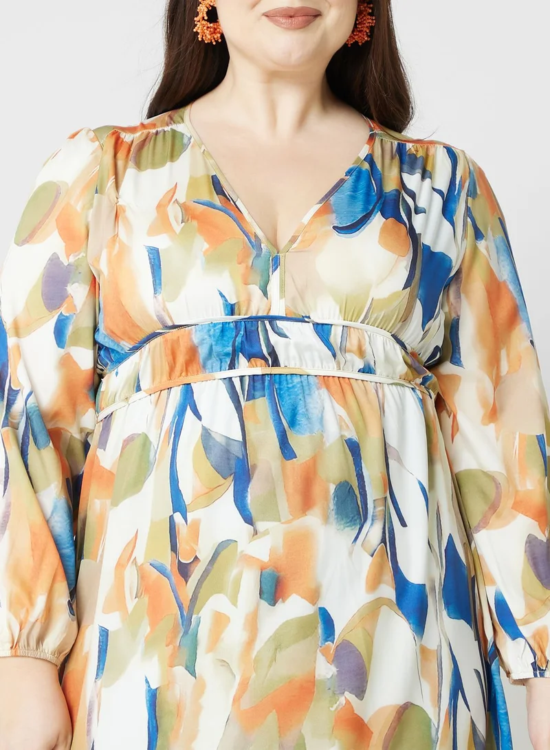 Ella Plus Floral Print Dress