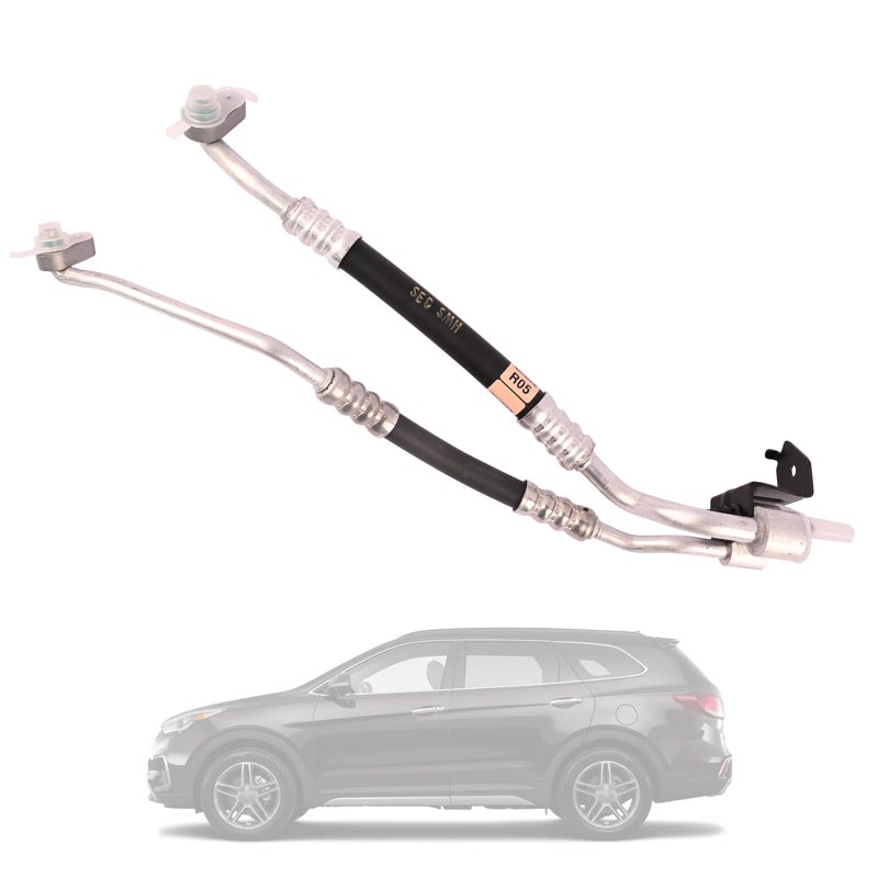 Getfarway Radiator Water Pipe  Tube AC Refrigerant Discharge Hose 977612W801 Compatible with Hyundai Santa Fe 2013 2014 2015 2016 2017 2018 2019 Replacement 977612W800 Air Conditioner Pipe Assembly
