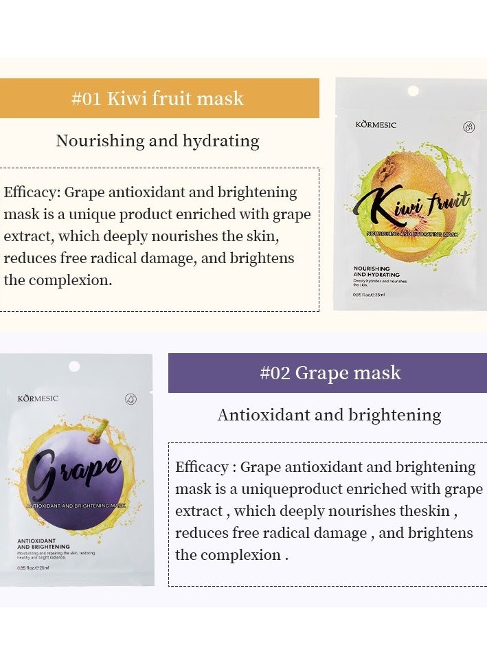 Kormesic Grape Antioxidant & Hydrating Mask 25ml-5 packs - Image 2