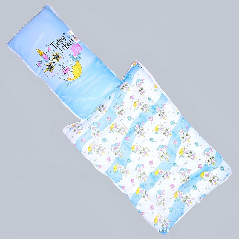 Frido 3 in 1 Baby Bed Sleeping Bag Carry Nest Cotton Baby Bedding for New Born Infant Portable Bassinet for Baby Carrying Unisex 0 to 12M Light Grey Sky Blue - Image 4