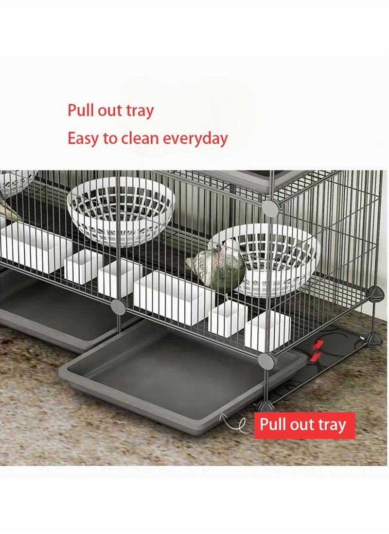 Generic - Metal Bird Cage For Cockatiels African Grey Quaker Sun Parakeets Green Cheek Parrot Bird Cage Birdcage - Image 1