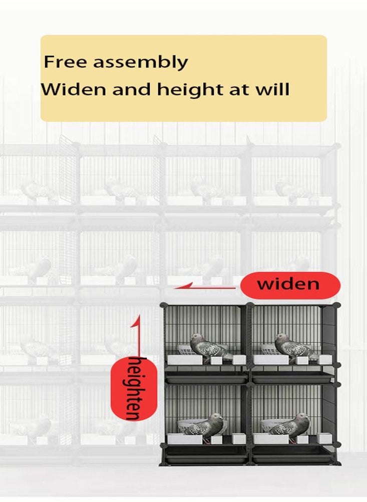 Generic - Metal Bird Cage For Cockatiels African Grey Quaker Sun Parakeets Green Cheek Parrot Bird Cage Birdcage - Image 1