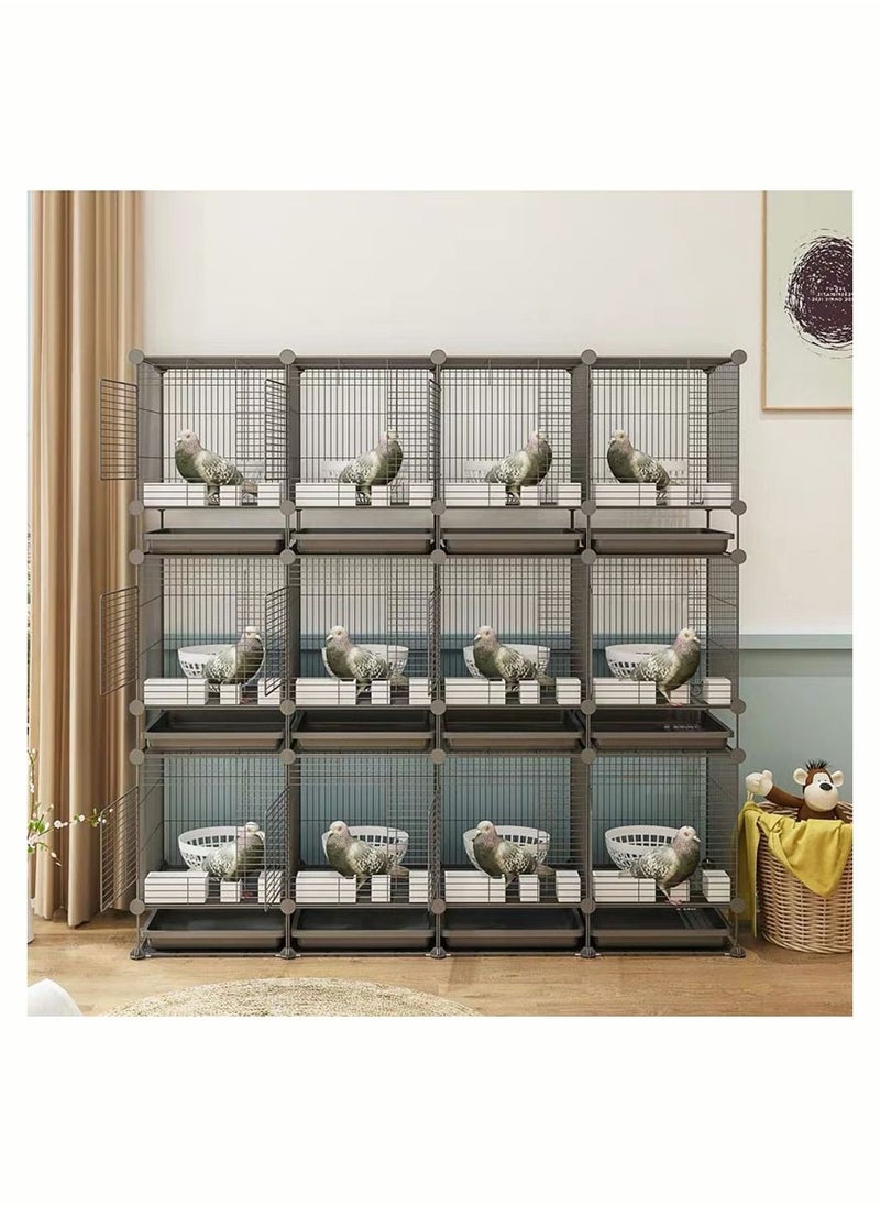 Generic - Metal Bird Cage For Cockatiels African Grey Quaker Sun Parakeets Green Cheek Parrot Bird Cage Birdcage - Image 1