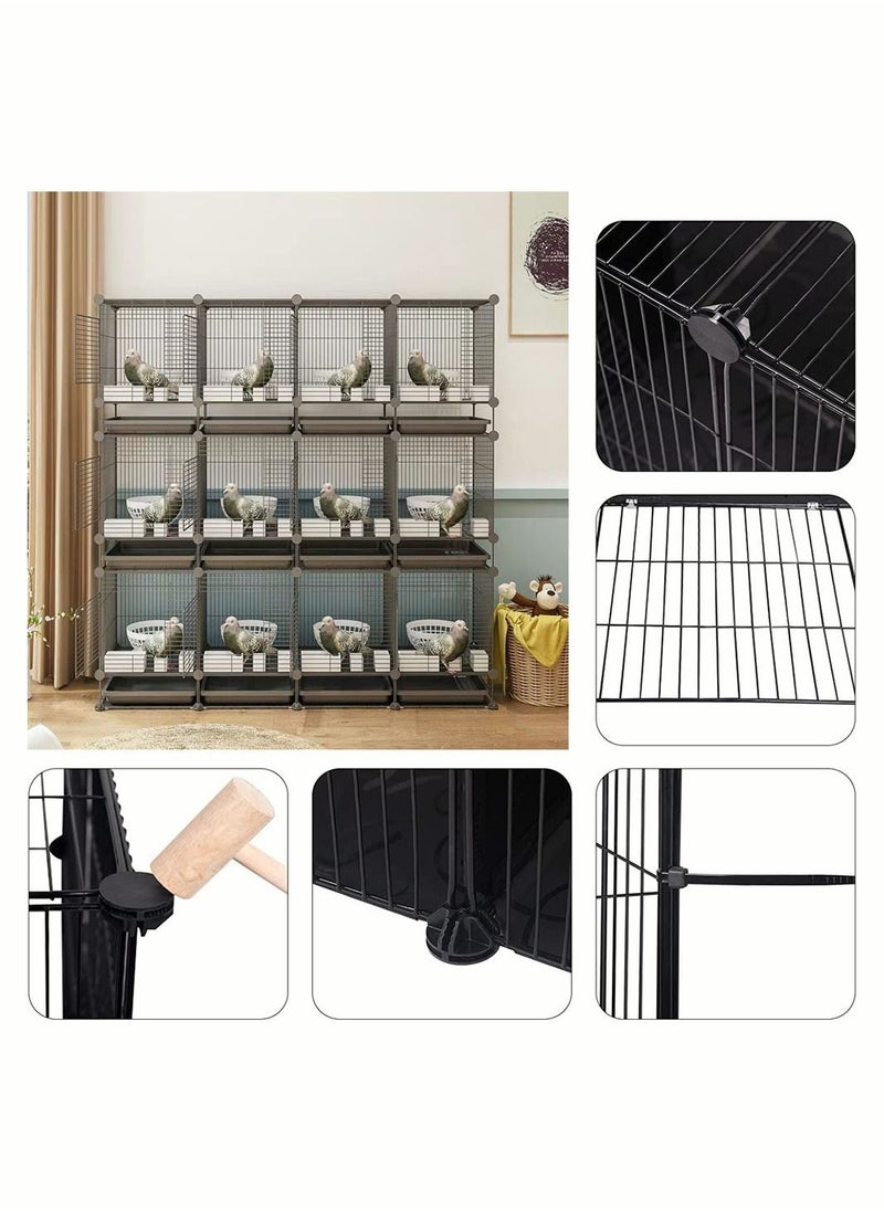 Generic - Metal Bird Cage For Cockatiels African Grey Quaker Sun Parakeets Green Cheek Parrot Bird Cage Birdcage - Image 1