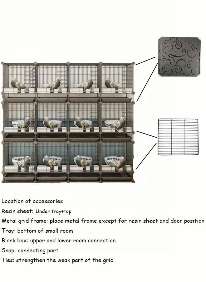 Generic - Metal Bird Cage For Cockatiels African Grey Quaker Sun Parakeets Green Cheek Parrot Bird Cage Birdcage - Image 1