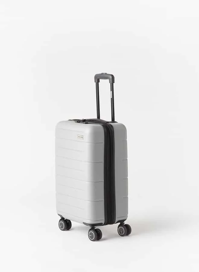 وايف Textured Hardcase Luggage Trolley Bag with Retractable Handle