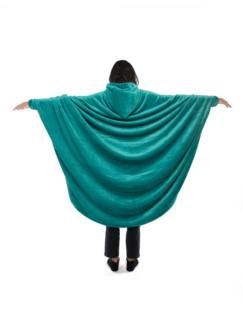 منترا بطانية/غطاء رأس (صوف) أخضر فاتح 160 × 180 سم - Image 2