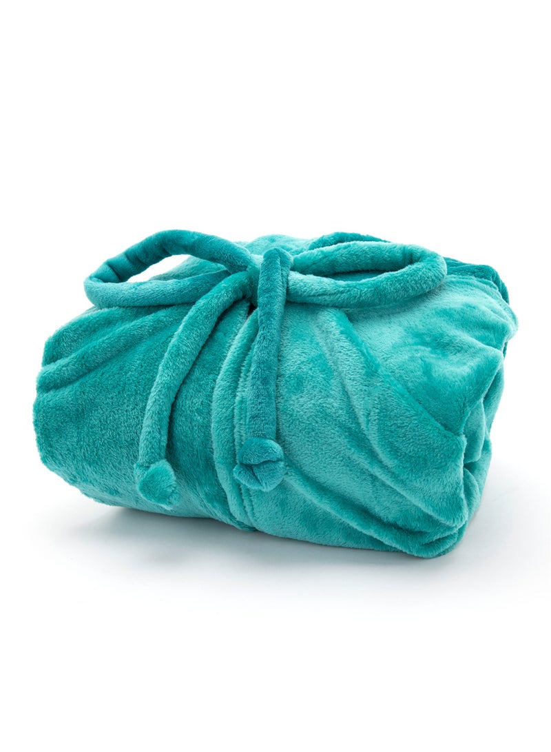 منترا بطانية/غطاء رأس (صوف) أخضر فاتح 160 × 180 سم - Image 1