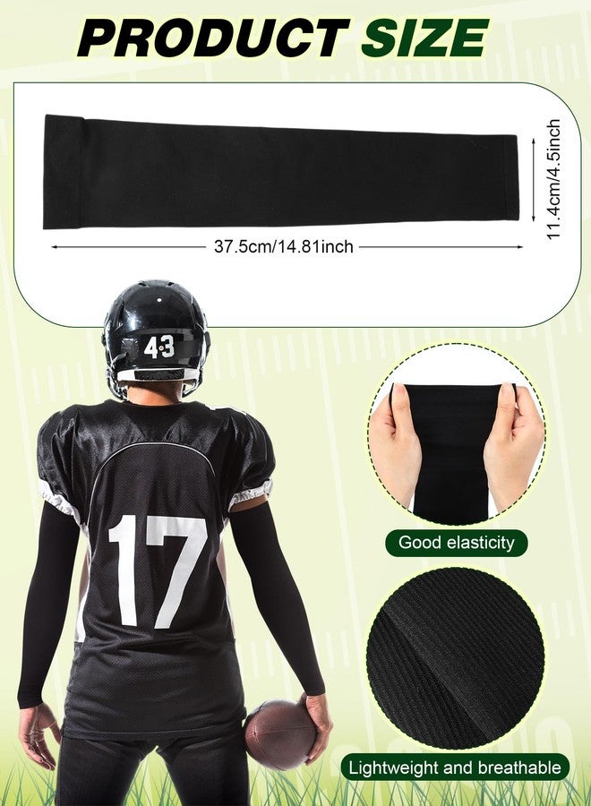 Cutecrop 5 Pack Football Accessories Sweatbands Set for Adults Football Towels Arm Sleeve and Socks Set Include 2 Wristbands, 1 Headband, 1 Quarterback Towels, Arm Sleeve and Stripe Socks for Sports - Image 3