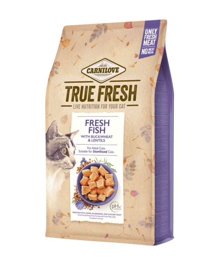 Carnilove True Fresh Fish for Adult Cats 4.8kg | Grain-Free Fresh Fish Cat Food