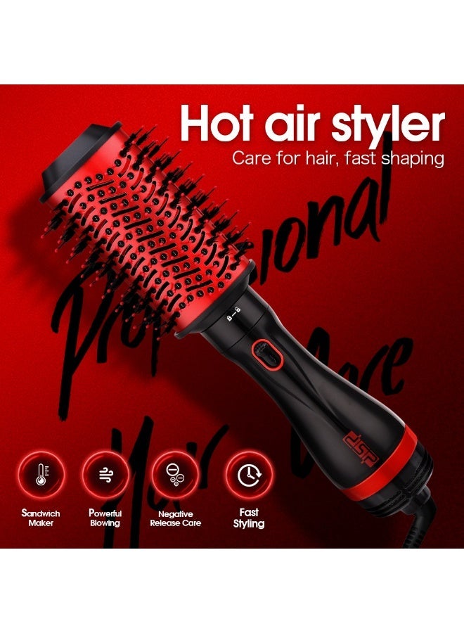 DSP 5-in-1 Hair Styler & Curler Brush – Hot Air Volumizer, Blow Dryer Brush for Straightening, Curling & Salon Styling at Home - Image 5