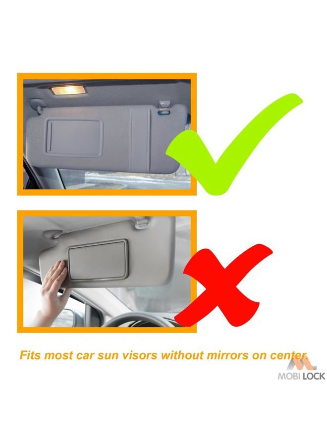 Mobi Lock 2pcs Car Sun Visor Tac Extension 2 in 1 for Day and Night Anti Glare, Anti Dazzle, and UV Protection HD Automobile Windshield Visor - by Mobi Lock - Image 4