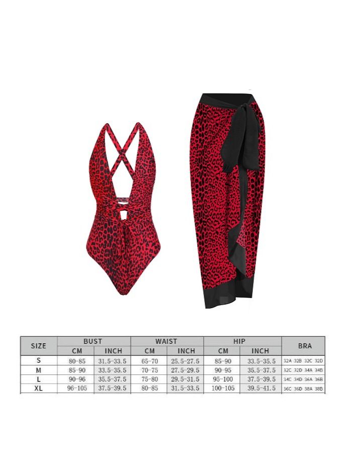 Y&D 2-Piece Women Swimsuit with Skirt Holiday Beach Dress Female Retro Swimwear Vintage Surf Wear Summer - Image 2
