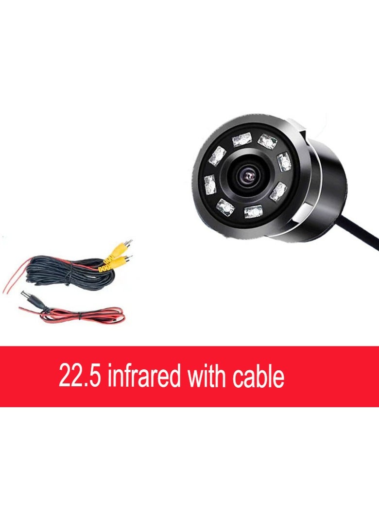 AROAQ Mini Back Up Camera, Ip68 Waterproof GM 22.5 Car High-definition Reversing Camera, Wide Angle Car Rear View Camera Suitable for All Vehicles, (22.5 Infrared Upgraded Model + 6 Meters Cable) - Image 1