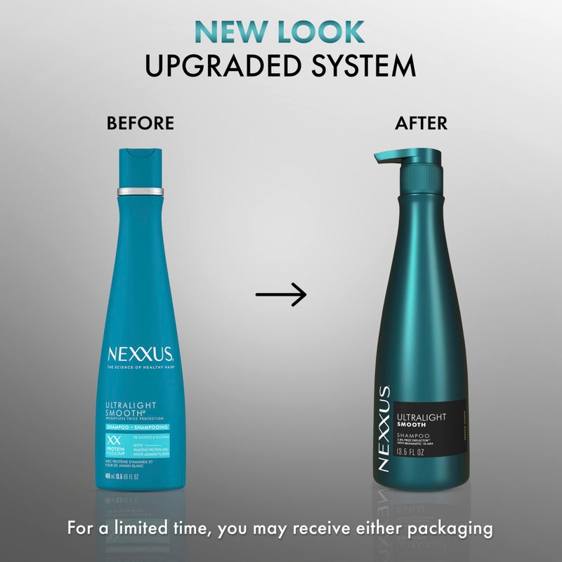 Nexxus Ultralight Smooth Shampoo for Dry and Frizzy Hair Weightless Smooth Hair Treatment to Block Out Frizz 13.5 fl oz - Image 3