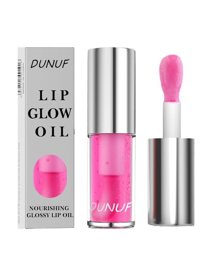 DUNUF Moisturizing Mirror Lip Oil – High-Shine Pearlescent Lip Gloss | Nourishing Lip Glaze with Natural Oils for Smooth, Plump & Hydrated Lips - Image 1