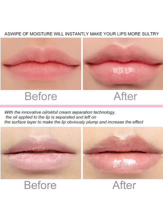 DUNUF Moisturizing Mirror Lip Oil – High-Shine Pearlescent Lip Gloss | Nourishing Lip Glaze with Natural Oils for Smooth, Plump & Hydrated Lips - Image 2