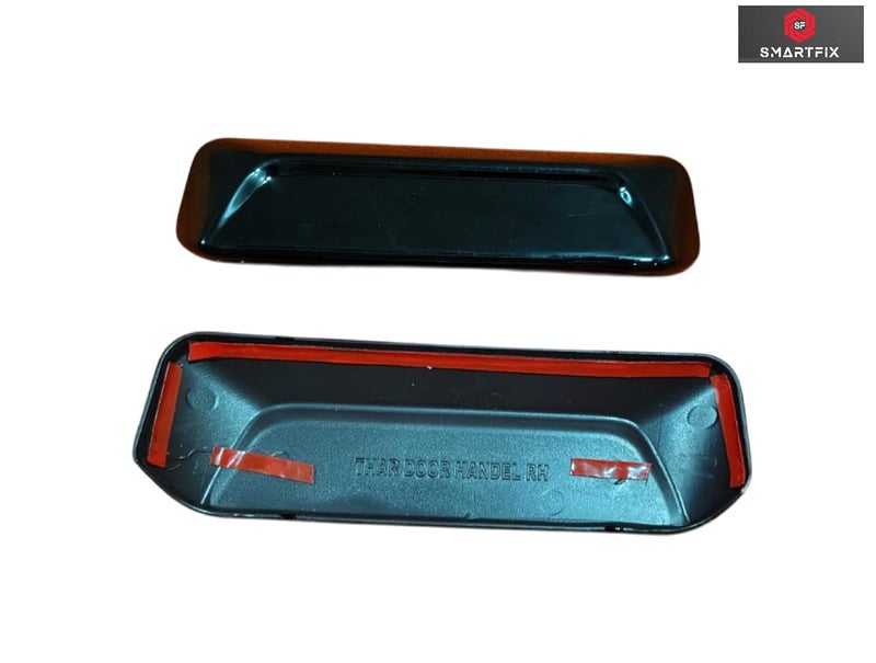 SmartFX SF SMARTFIX Mahindra Thar Roxx 2024 Catch Cover | Door Handle Cover/Protector, Chrome-Finish ABS Material, Black, Set of 6 Pieces with Adhesive Back (Black) - Image 5