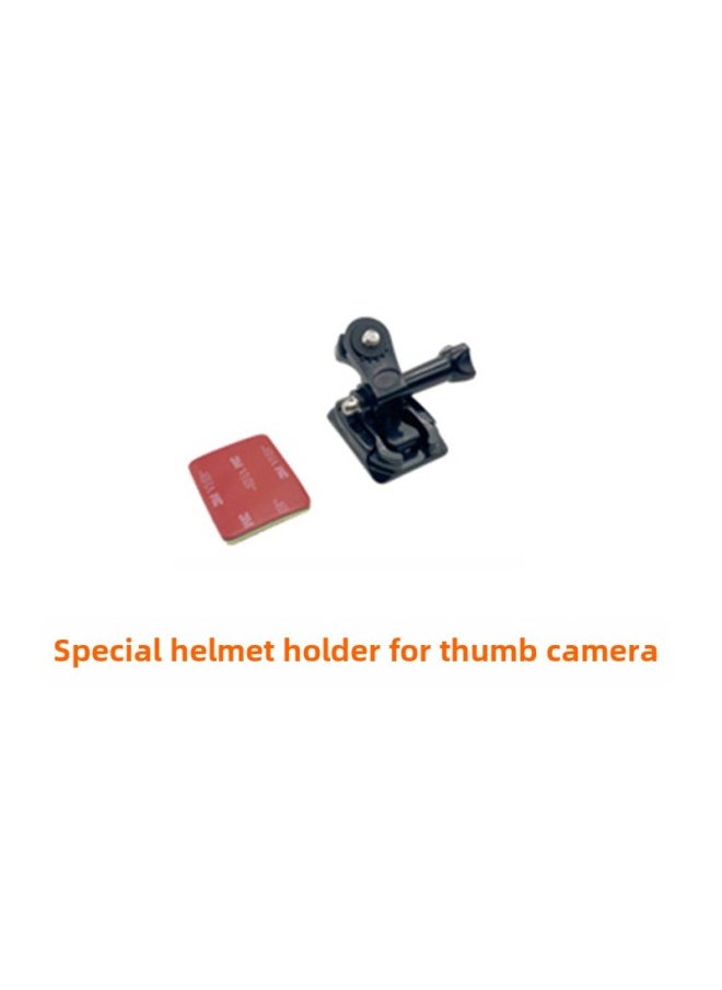 Generic Thumb Sports Camera HD Volg Camera Sports Outdoor Riding Pet Pocket Children Chest Recorder-Body Color:1 Dedicated Helmet Holder  - Image 1