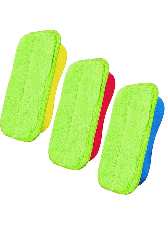 erorex Chalk Eraser 3 Pcs Microfiber Chalk Eraser Washable Chalkboard Eraser Dry Erase Whiteboard Eraser Magnetic Reusable Chalk Eraser For Chalk Markers Classroom Home And Office 3 Pieces - Image 1