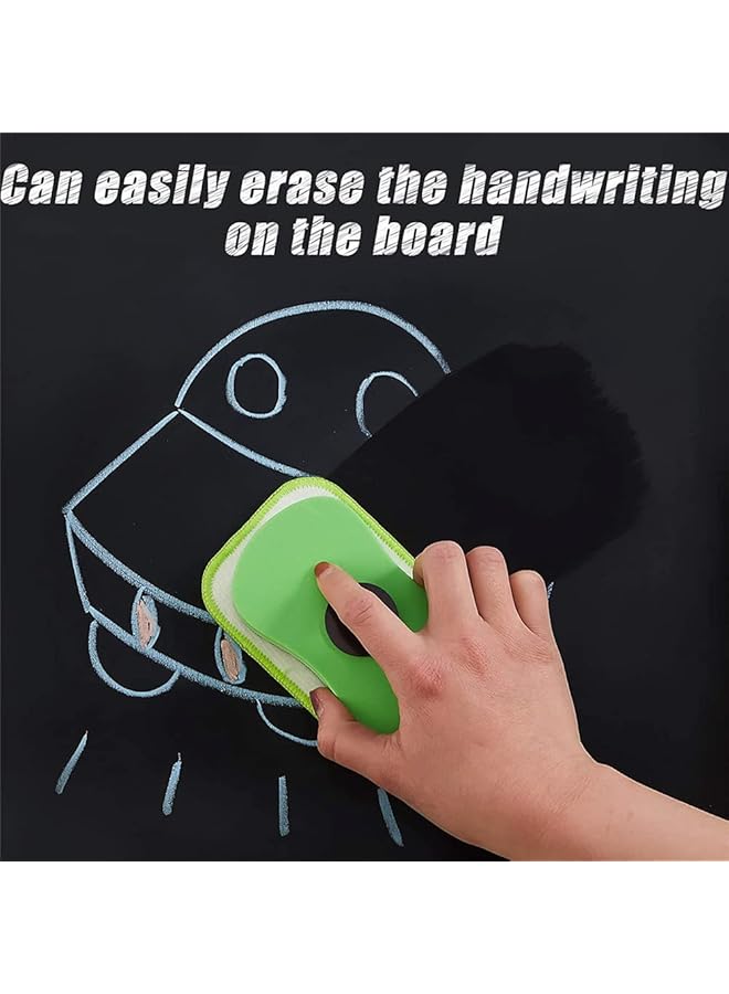 erorex Chalk Eraser 3 Pcs Microfiber Chalk Eraser Washable Chalkboard Eraser Dry Erase Whiteboard Eraser Magnetic Reusable Chalk Eraser For Chalk Markers Classroom Home And Office 3 Pieces - Image 5