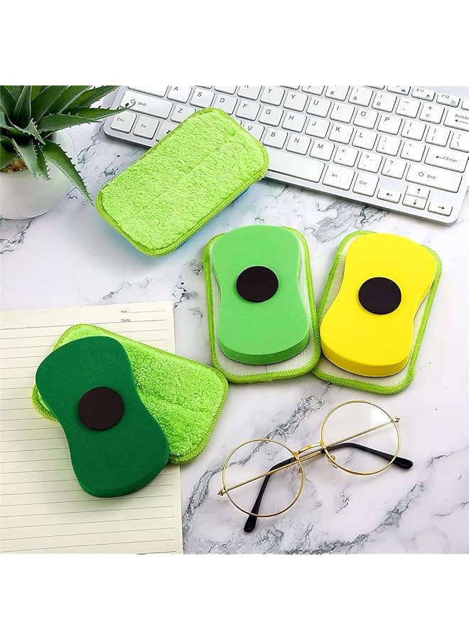 erorex Chalk Eraser 3 Pcs Microfiber Chalk Eraser Washable Chalkboard Eraser Dry Erase Whiteboard Eraser Magnetic Reusable Chalk Eraser For Chalk Markers Classroom Home And Office 3 Pieces - Image 2