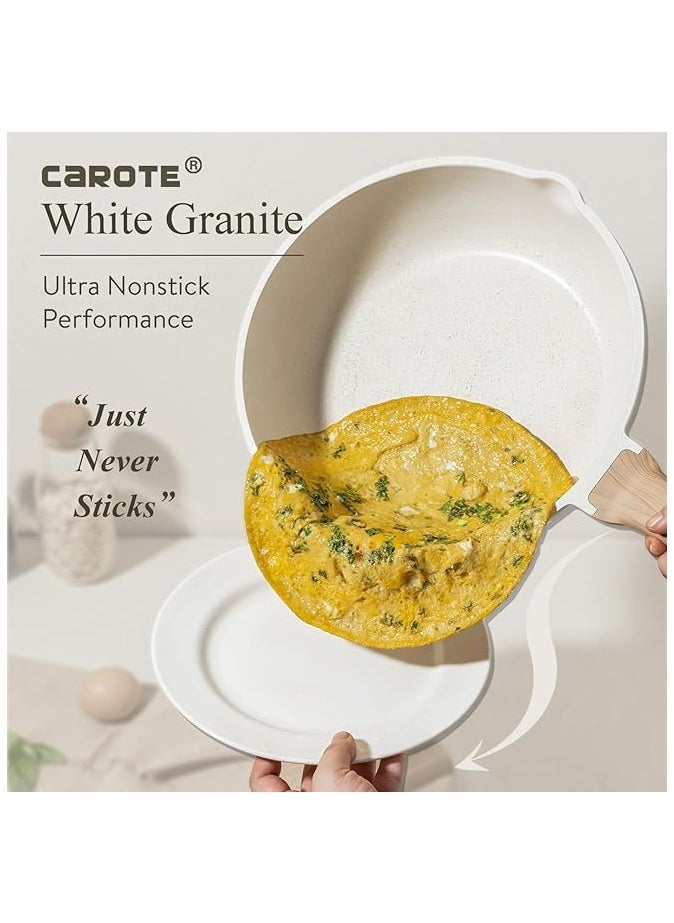 CAROTE - Nonstick Pots and Pans Set, Induction Cookware Set, Non Stick Set Combo, Cooking Set，Fry Pan Non Stick Combo Set, 11 Pieces - Image 1