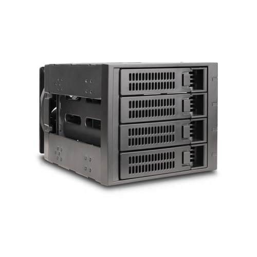 Rosewill Internal Hard Drive Enclosure - 3 x 5.25 to 4 x 3.5 Hot-Swap Enclosure - SATA I/II/III/ & SAS HDD - RSV-SATA-Cage-34 - Image 1